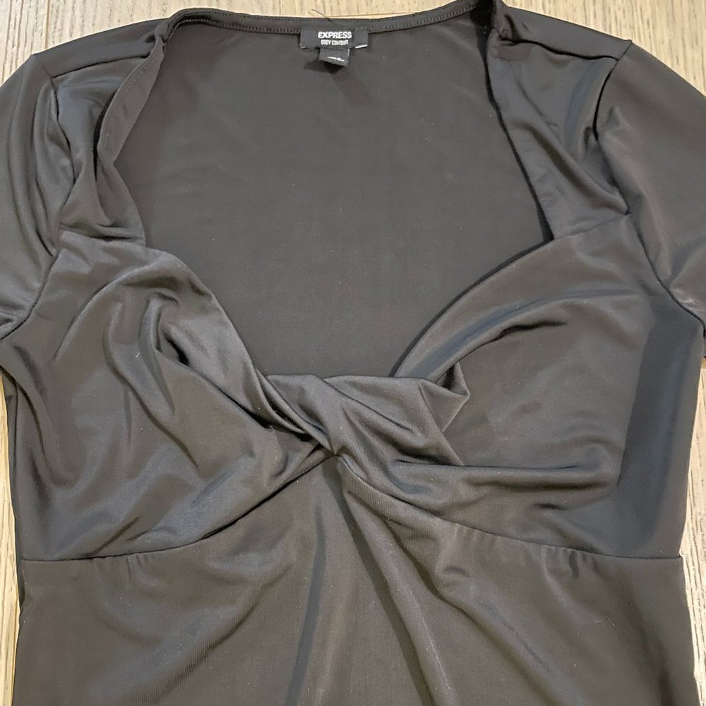 black bodysuit top